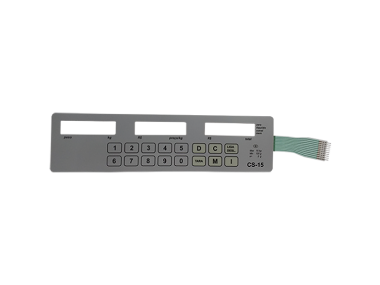 Teclado Balança CS Lcd Classe III Verde Água