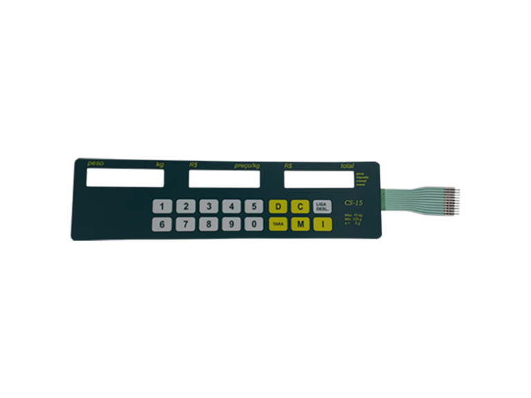 Teclado Balança CS Lcd Verde