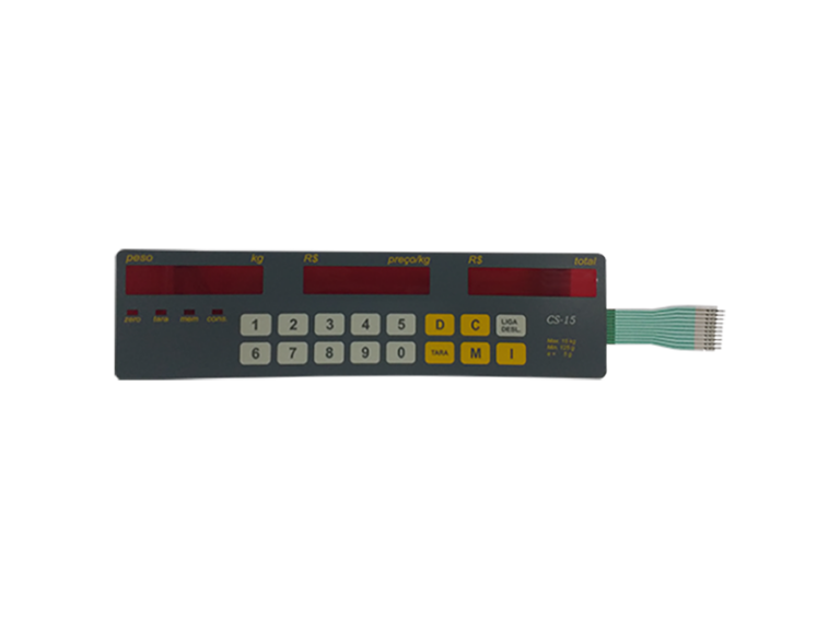 Teclado Balança CS Led Cinza