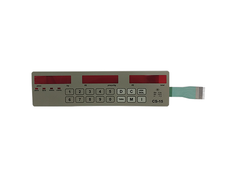 Teclado Balança CS Led Classe III Dourado