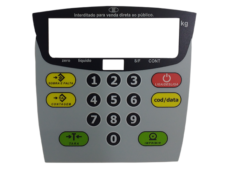 Teclado Balança IDM Lcd 16 Teclas