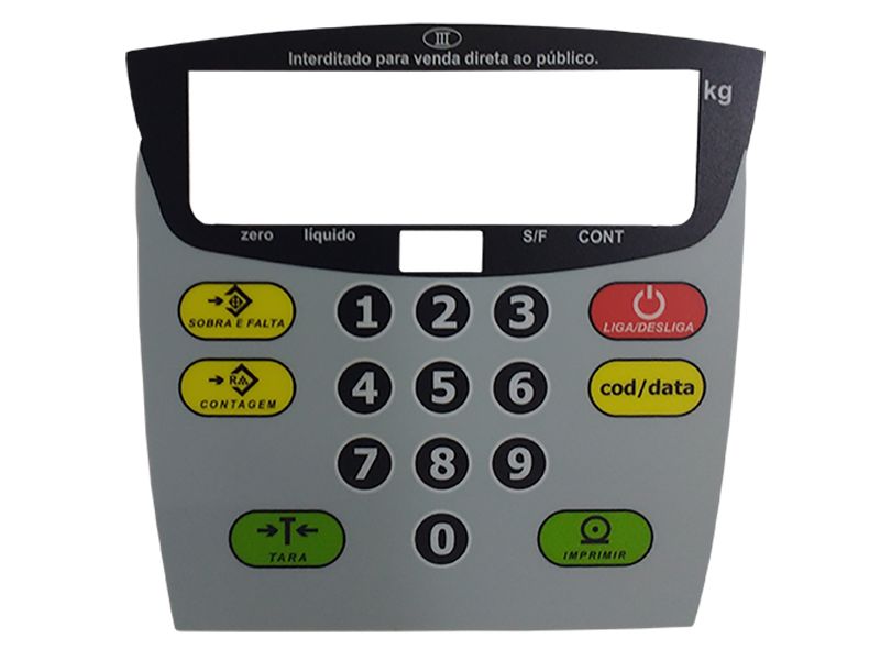 Teclado Balança IDM Lcd 16 Teclas