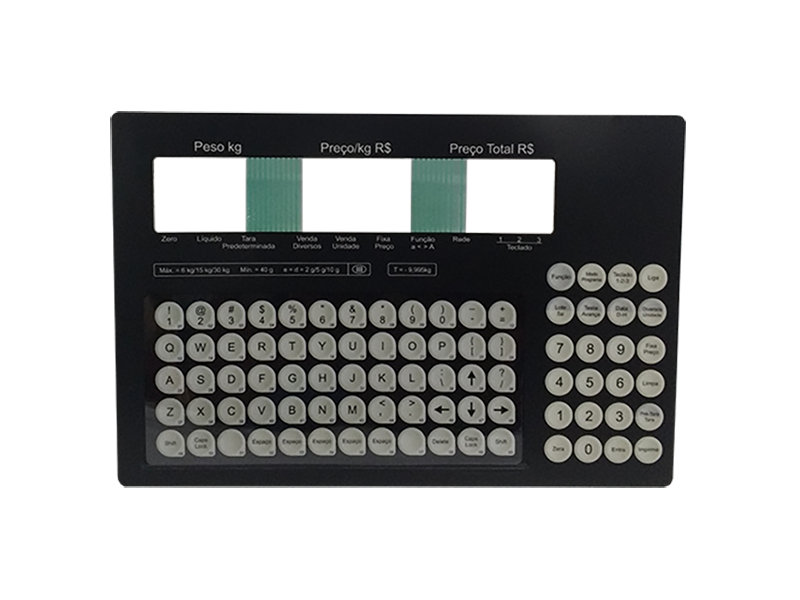 Teclado Balança Prix4 Due Preto 6 15 30kg