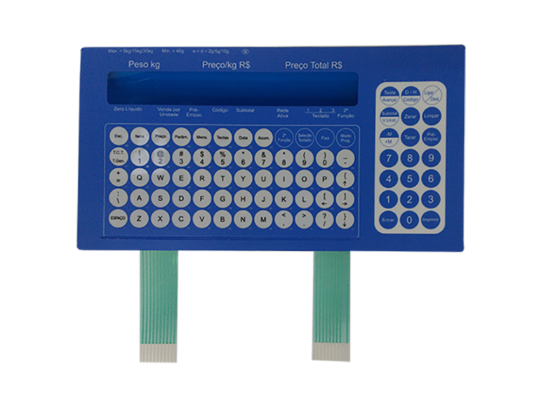 Teclado Balança Prix4 Flex Visor Azul
