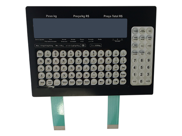 Teclado Balança Prix5 Painel 6 15 30kg Preto