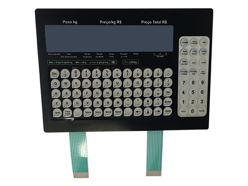 Teclado Balança Prix5 Painel 6 15 30kg Preto